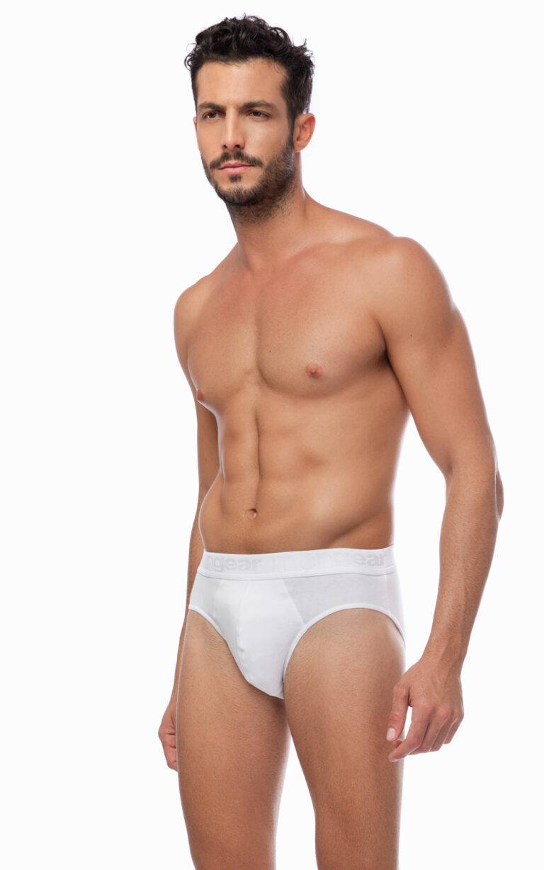 Ανδρικό σλιπ/slip Mini Brief Mengear Basic 90-20521 2τμχ λευκό