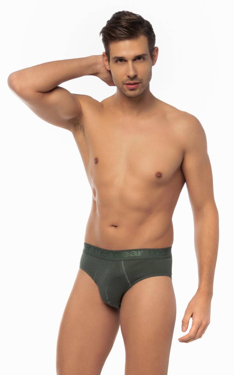 Ανδρικό σλιπ/slip Mini Brief Mengear Basic 90-20521 2τμχ ΧΑΚΙ