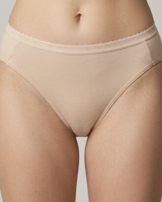 Κυλοτάκι froufrou TAI 95% βαμβάκι 5% elastane με υφαντό λάστιχο oggi μπεζ