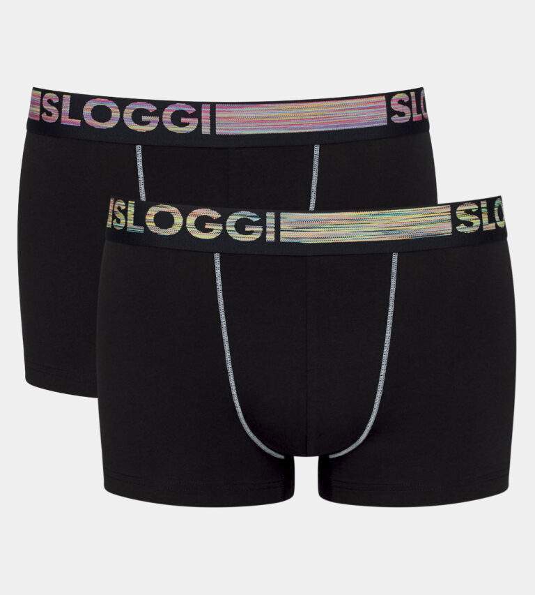 Boxer SLOGGI GO ανδρικά MEN_GO_ABC_NATURAL_HIPSTER_102112470004_MP_F_1 ΜΑΥΡΟ