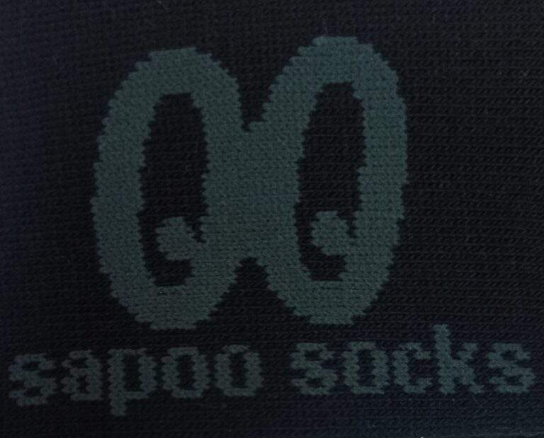 Αθλητικές βαμβακερές κάλτσες sapoo sport socks ds3307 logo foot sole πέλμα