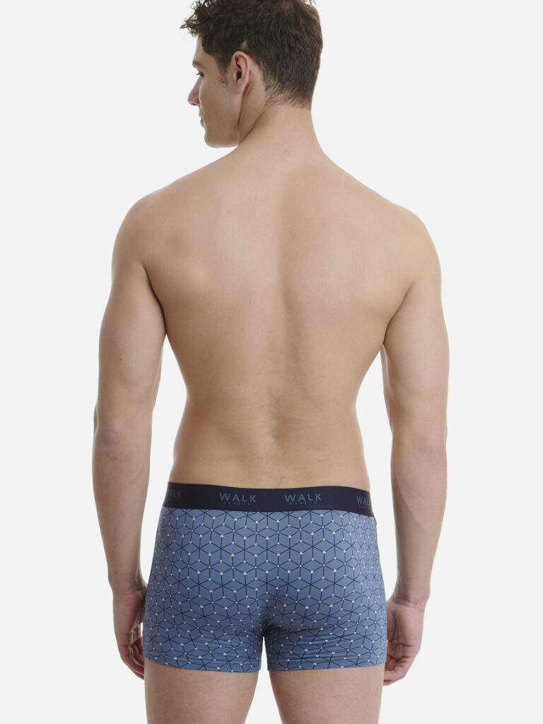 Walk boxer Bamboo με σχέδιο. Ανδρικό εμπριμέ μπόξερ print 1770-39