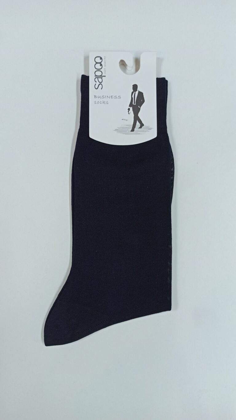 Κάλτσες βαμβακερές λεπτές μερσεριζέ Sapoo business socks dre_2400 μπλε