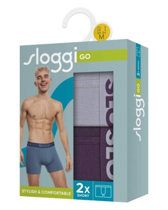 SLOGGI GO SHORT  μπόξερ με μακρύ πόδι ΔΥΑΔΑ Sloggi men Go H SHORT C2P M022