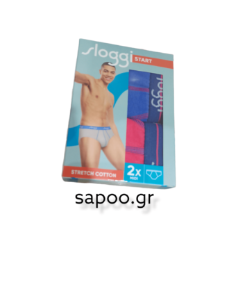 SLOGGI START MIDI σλιπ ΔΥΑΔΑ Sloggi men Strart MIDI C2P M020 μπλε ροζ