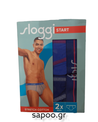 SLOGGI START MIDI σλιπ ΔΥΑΔΑ Sloggi men Strart MIDI C2P V002 μπλε