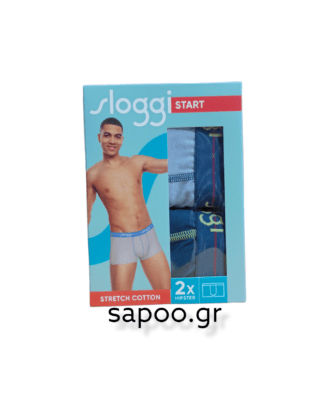 SLOGGI START HIPSTER  μπόξερ με κοντό πόδι ΔΥΑΔΑ Sloggi men Strart HIPSTER C2P V007