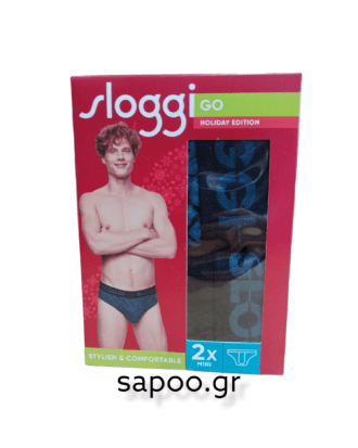 SLOGGI GO MINI σλιπ ΔΥΑΔΑ Sloggi men Go HOLIDAY MINI C2P V001