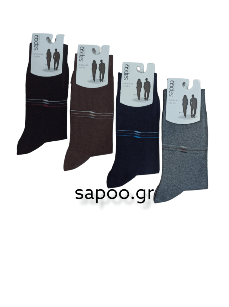 Βαμβακερές κάλτσες σχέδια ανδρικές sapoo casual socks 1035