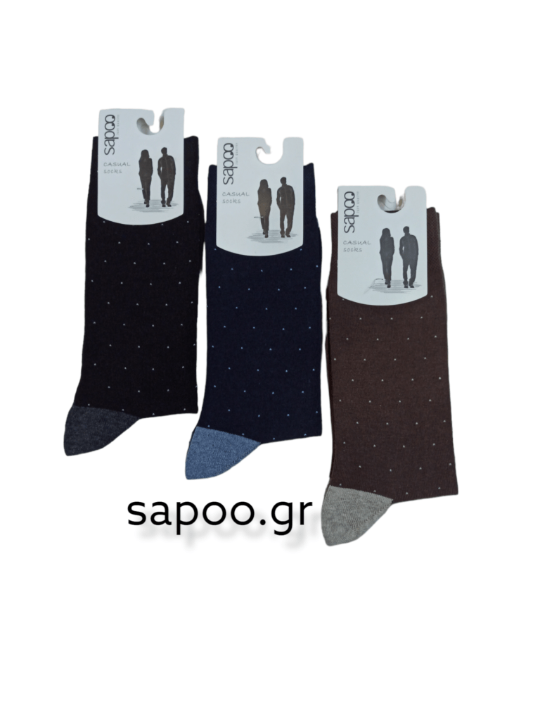 Βαμβακερές κάλτσες σχέδια ανδρικές sapoo casual socks 1036