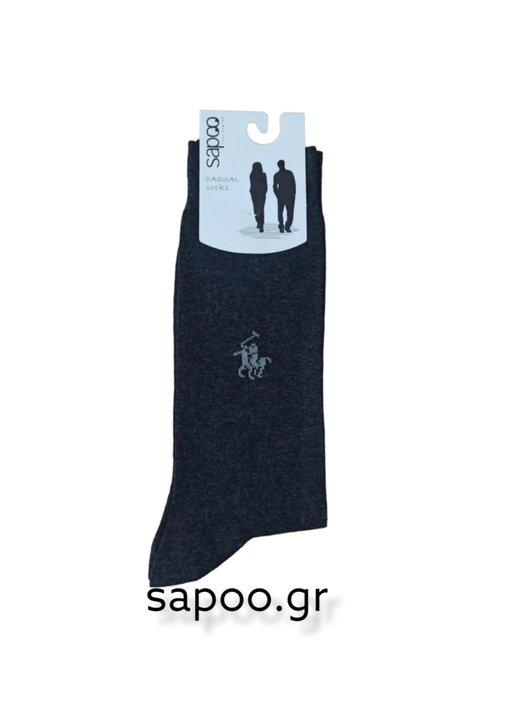 Βαμβακερές κάλτσες σχέδια ανδρικές sapoo casual socks 1038 ανθρακί