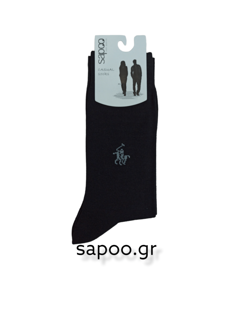 Βαμβακερές κάλτσες σχέδια ανδρικές sapoo casual socks 1038 μαύρο