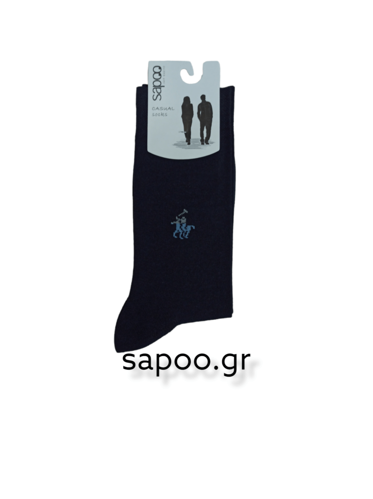 Βαμβακερές κάλτσες σχέδια ανδρικές sapoo casual socks 1038 μπλε