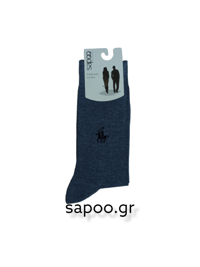 Βαμβακερές κάλτσες σχέδια ανδρικές sapoo casual socks 1038 τζιν