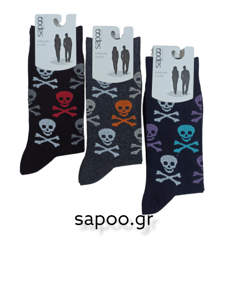 Βαμβακερές κάλτσες σχέδια ανδρικές sapoo casual socks 1072