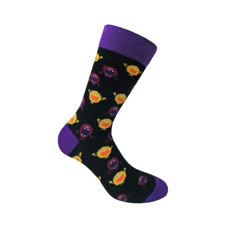 Κάλτσες σχέδιο Walk. Βαμβακερές unisex κάλτσες monster socks BS-2 multicolor