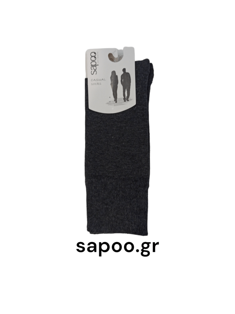 Βαμβακερές κάλτσες casual sapoo socks 13002 ανθρακί