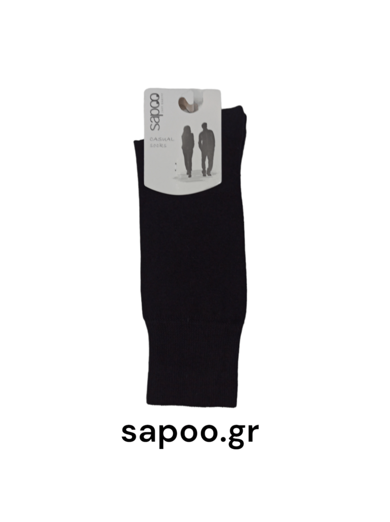 Βαμβακερές κάλτσες casual sapoo socks 13002 μαύρο