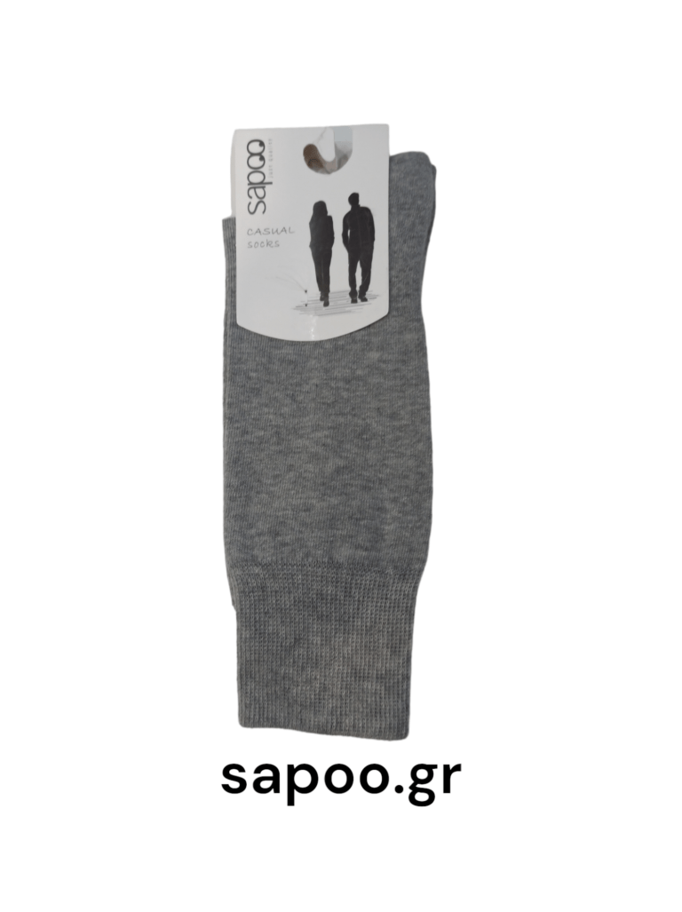 Βαμβακερές κάλτσες casual sapoo socks 13002 γκρι