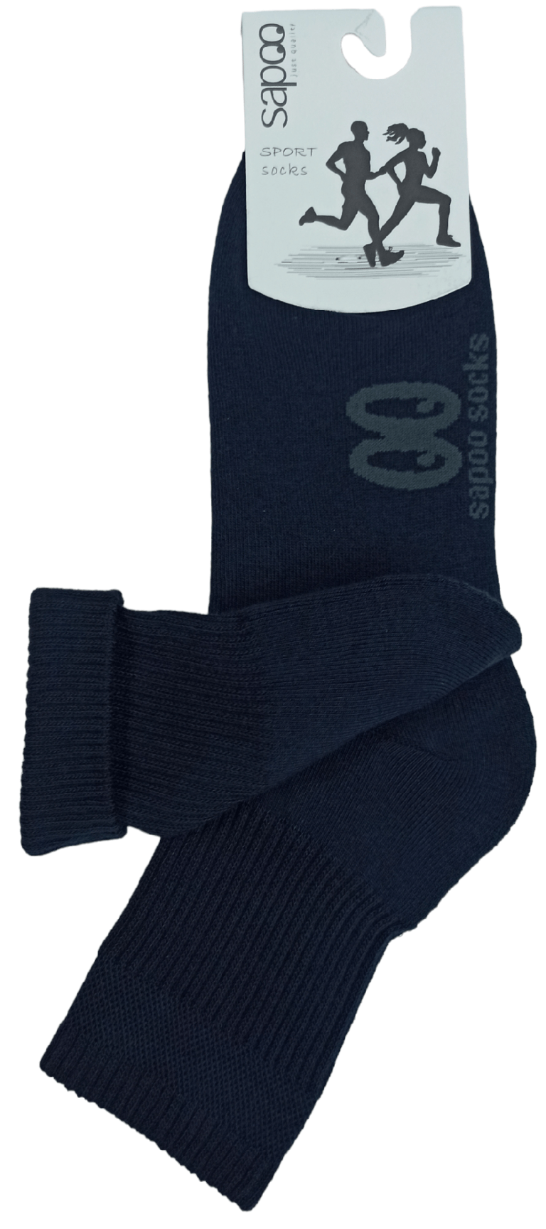 Βαμβακερές αθλητικές κάλτσες sapoo sport socks 11TER blue μπλε