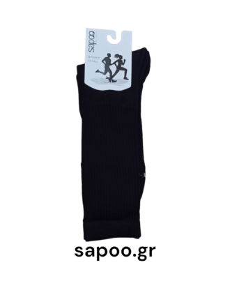 Βαμβακερές αθλητικές κάλτσες χωρίς ραφή sapoo sport socks athletic pro 475 μαύρο