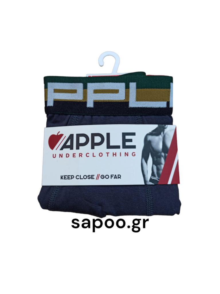 APPLE BOXER ανδρικό με τρίχρωμο εξωτερικό λάστιχο 0110936