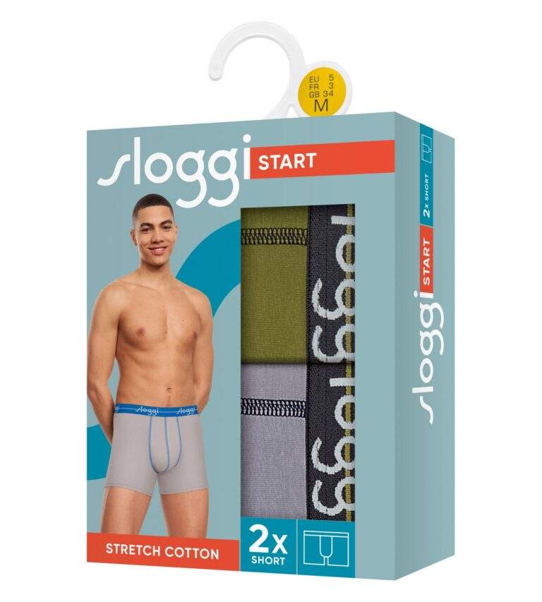 SLOGGI START SHORT boxer με μακρύ πόδι ΔΥΑΔΑ Sloggi men Strart SHORT C2P M029