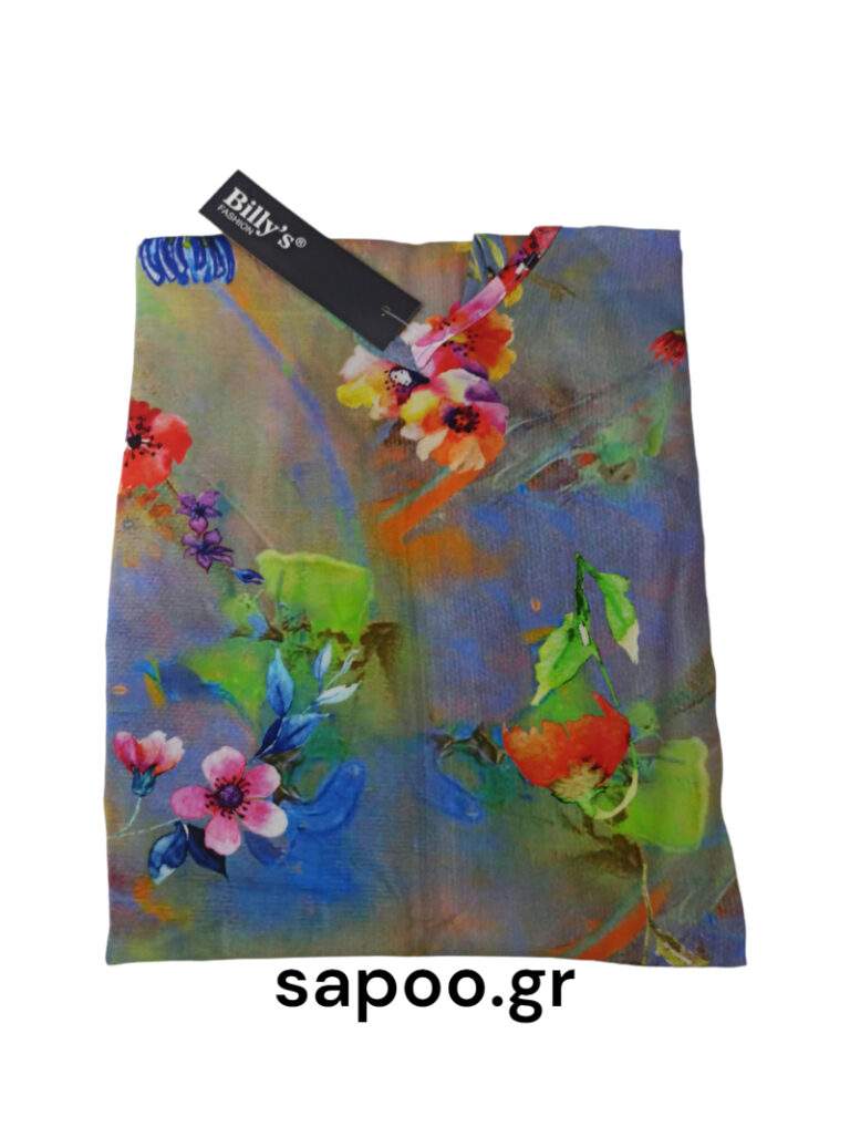 Βαμβακερό φόρεμα αμάνικο MIDI εμπριμέ Billysfashion 23182 multicolor3