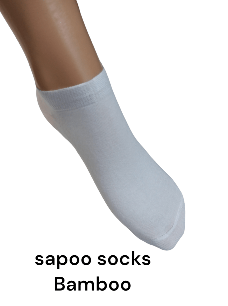 Κάλτσες Bamboo κοφτές στον αστράγαλο sapoo casual drs_7010 λευκό