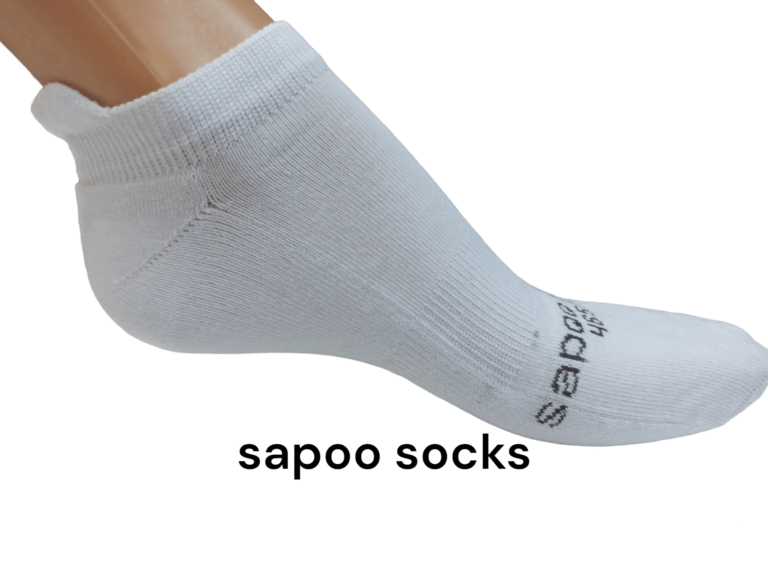 Κοφτές βαμβακερές κάλτσες με γλωσσάκι sapoo casual drs_465 λευκό