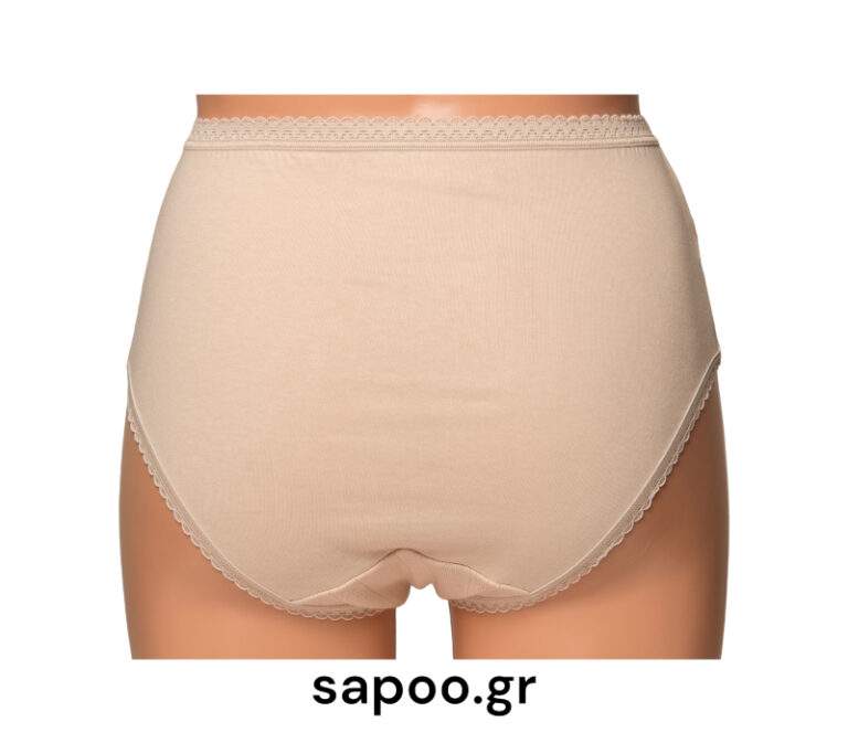 Βαμβακερή γυναικεία κυλότα. Froufrou MIDI slip 3/4 ζακάρ 12 100% βαμβακερό μπεζ