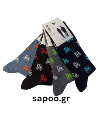 Βαμβακερές κάλτσες σχέδια ανδρικές sapoo casual socks fashion 1431