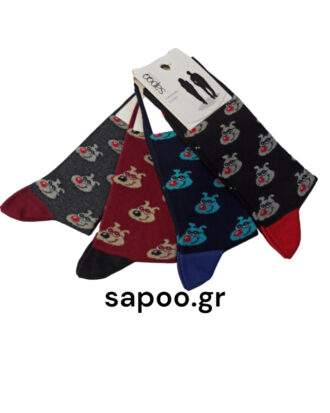 Βαμβακερές κάλτσες σχέδια ανδρικές sapoo casual socks fashion 1432