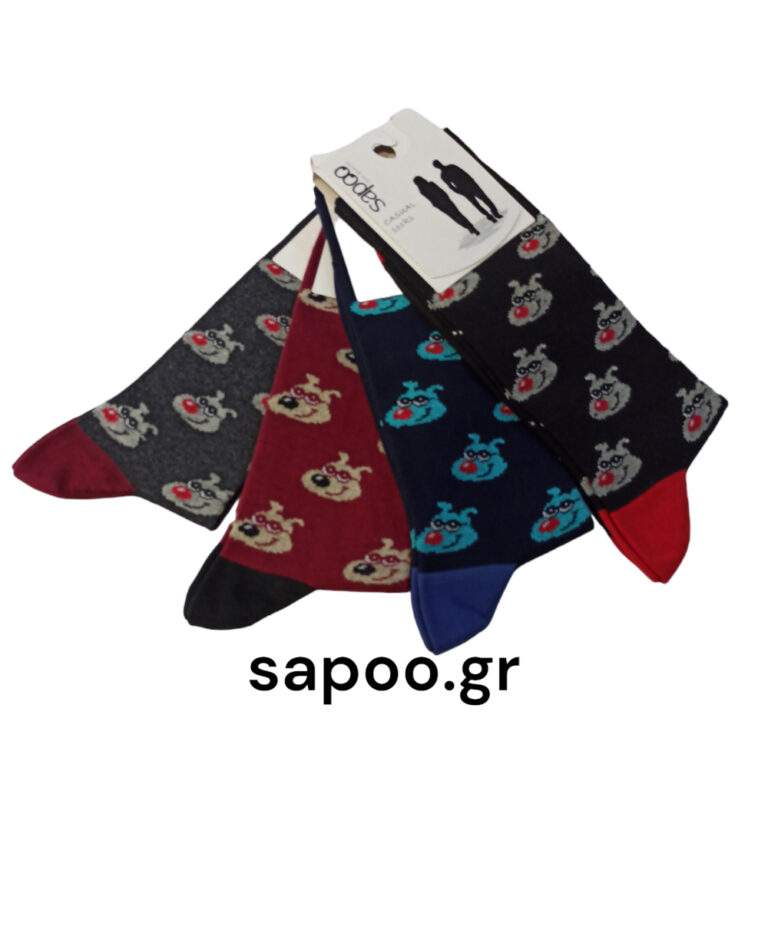 Βαμβακερές κάλτσες σχέδια ανδρικές sapoo casual socks fashion 1432