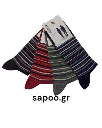 Βαμβακερές κάλτσες σχέδια ριγέ ανδρικές sapoo casual socks fashion 1433