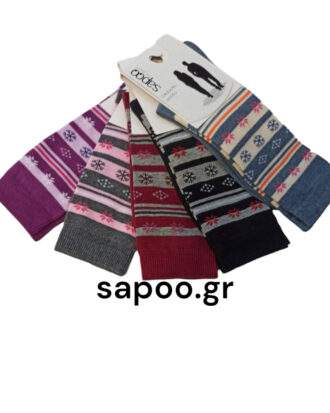 Βαμβακερές γυναικείες κάλτσες με σχέδιο ETHNIC sapoo socks 4430