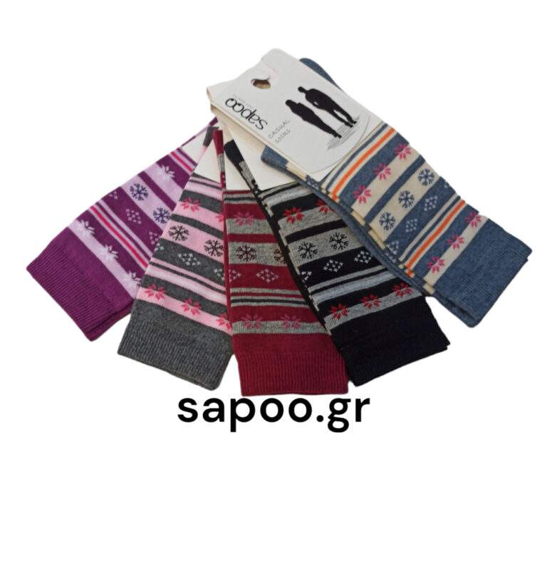 Βαμβακερές γυναικείες κάλτσες με σχέδιο ETHNIC sapoo socks 4430