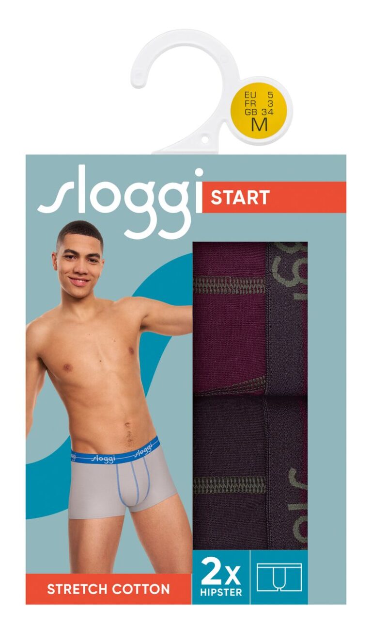 SLOGGI START HIPSTER  μπόξερ με κοντό πόδι ΔΥΑΔΑ Sloggi men Strart HIPSTER C2P M022