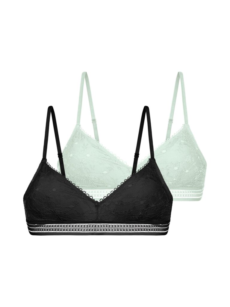 Bralette DORINA ANIKA δυάδα. 2 σουτιέν/bralette χωρίς μπανέλα με ελαφριά, αφαιρούμενη ενίσχυση.