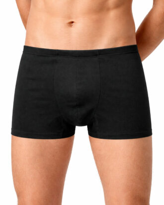 Μπόξερ 100% βαμβακερό με περαστό λάστιχο και διπλό καβάλο BOXER SAPOO 104 μαύρο