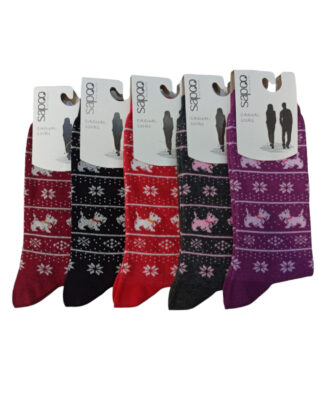 Βαμβακερές γυναικείες κάλτσες με σχέδιο sapoo socks 4440