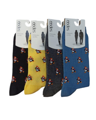 Βαμβακερές γυναικείες κάλτσες με σχέδιο sapoo socks 4441