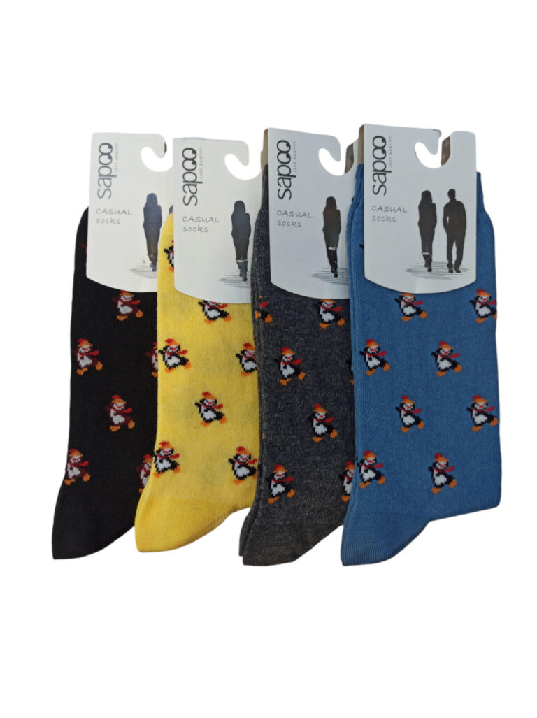 Βαμβακερές γυναικείες κάλτσες με σχέδιο sapoo socks 4441