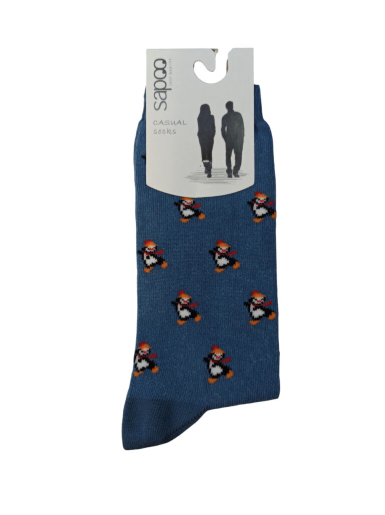 Βαμβακερές γυναικείες κάλτσες με σχέδιο sapoo socks 4441 ραφ