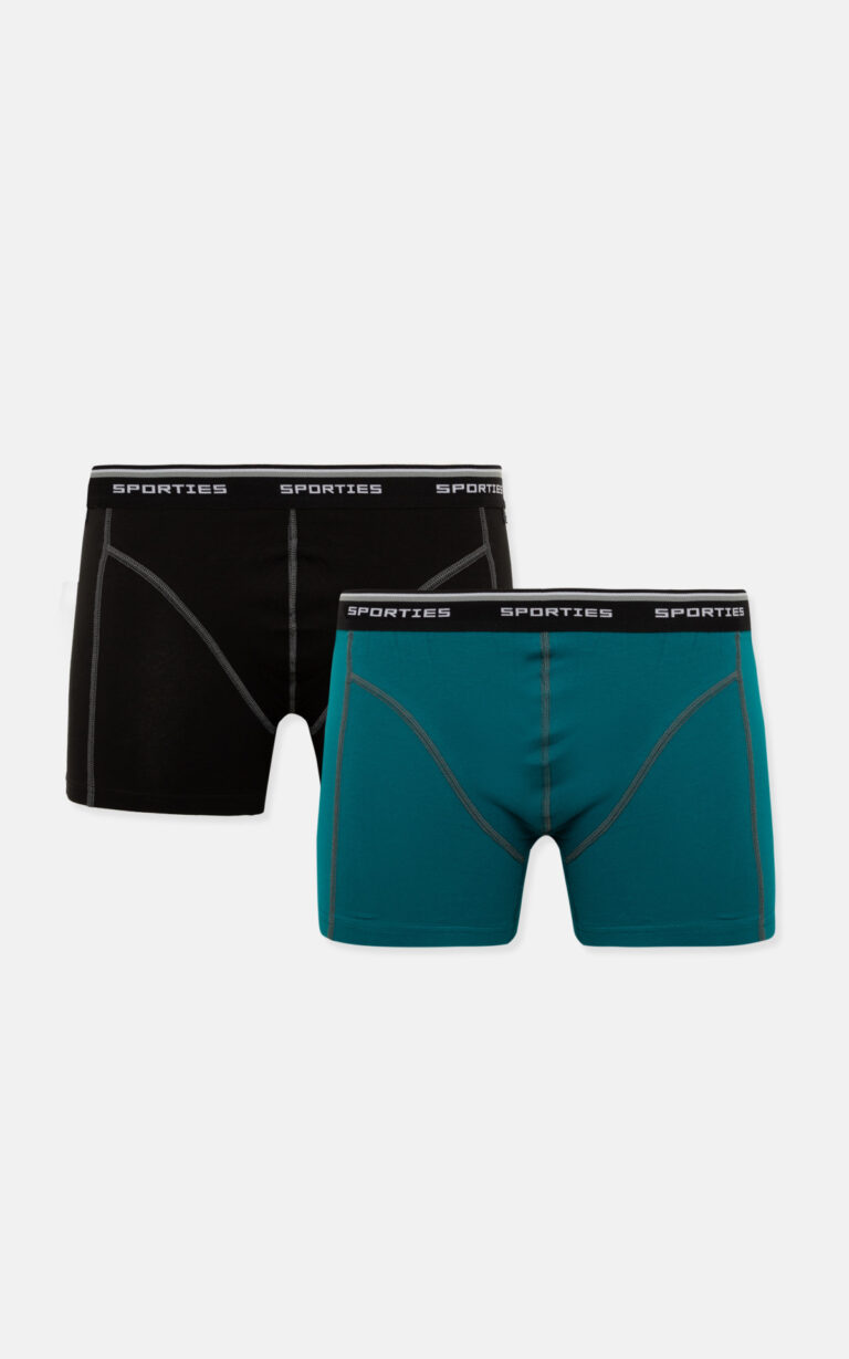 Boxer MINERVA SPORTIES Fit Regular με εξωτερικό λάστιχο 96-29411-250 GREEN-BLACK