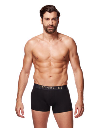 APPLE BOXER ανδρικό με εξωτερικό λάστιχο σιλικόνης SILICON SPECIAL 240110968 BLACK-ARMY