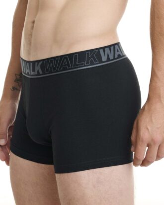 Βαμβακερό boxer WALK με εξωτερικό λάστιχο W1754 μαύρο 02