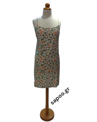 Βαμβακερό νυχτικό ραντάκι - φόρεμα Billysfashion 25069-2 εμπριμέ