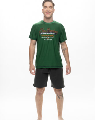 Πυτζάμα εφηβική κοντομάνικη για αγόρι 100% βαμβάκι GALAXY 324-25 πράσινο