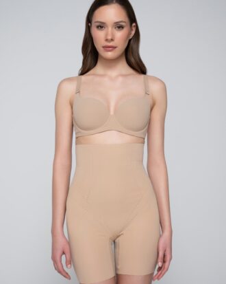 Σλιπ σύσφιξης LUNA ψηλόμεσο λαστέξ με πόδι. Highwaist shaper LUNA 25126 μπεζ